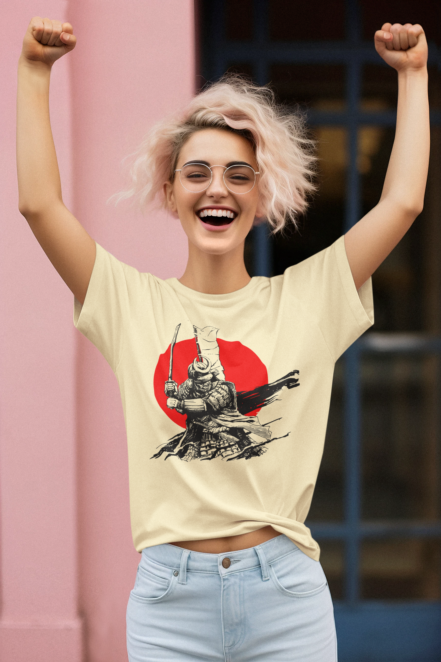 Camiseta Samurai con espada creadora