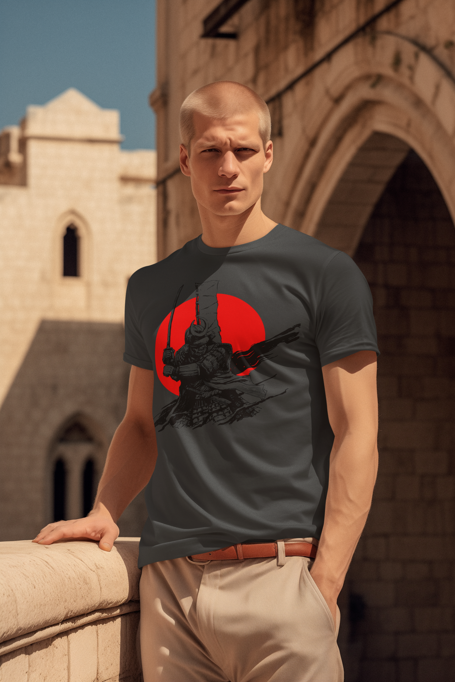 Camiseta Samurai con espada creadora