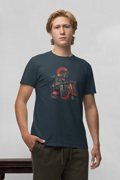 Scooter Never Die - Camiseta unisex de manga corta de algodón orgánico para adultos Creator T-Shirt 2.0 ST/St SH