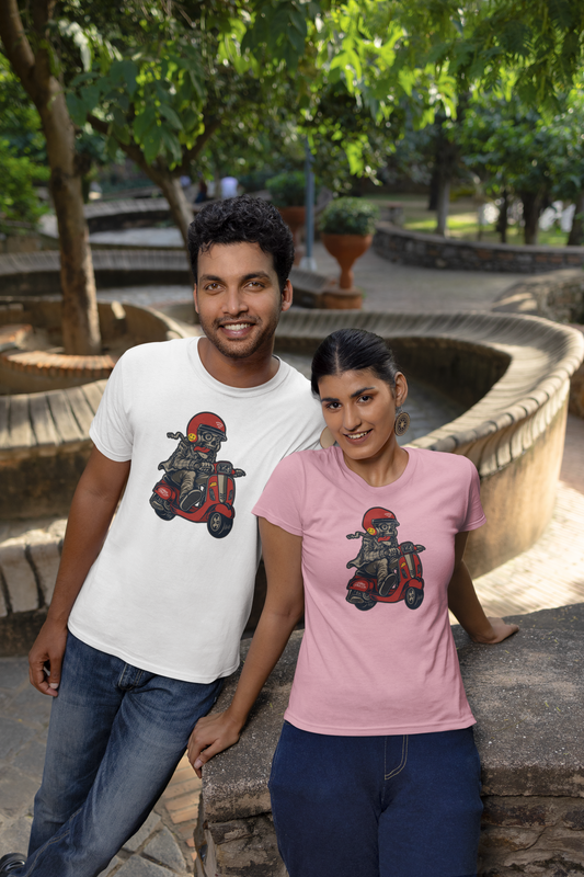 Scooter never die Front - Unisex Erwachsenen Bio Baumwolle Kurzarm Shirt Creator T-Shirt 2.0 ST/St SK