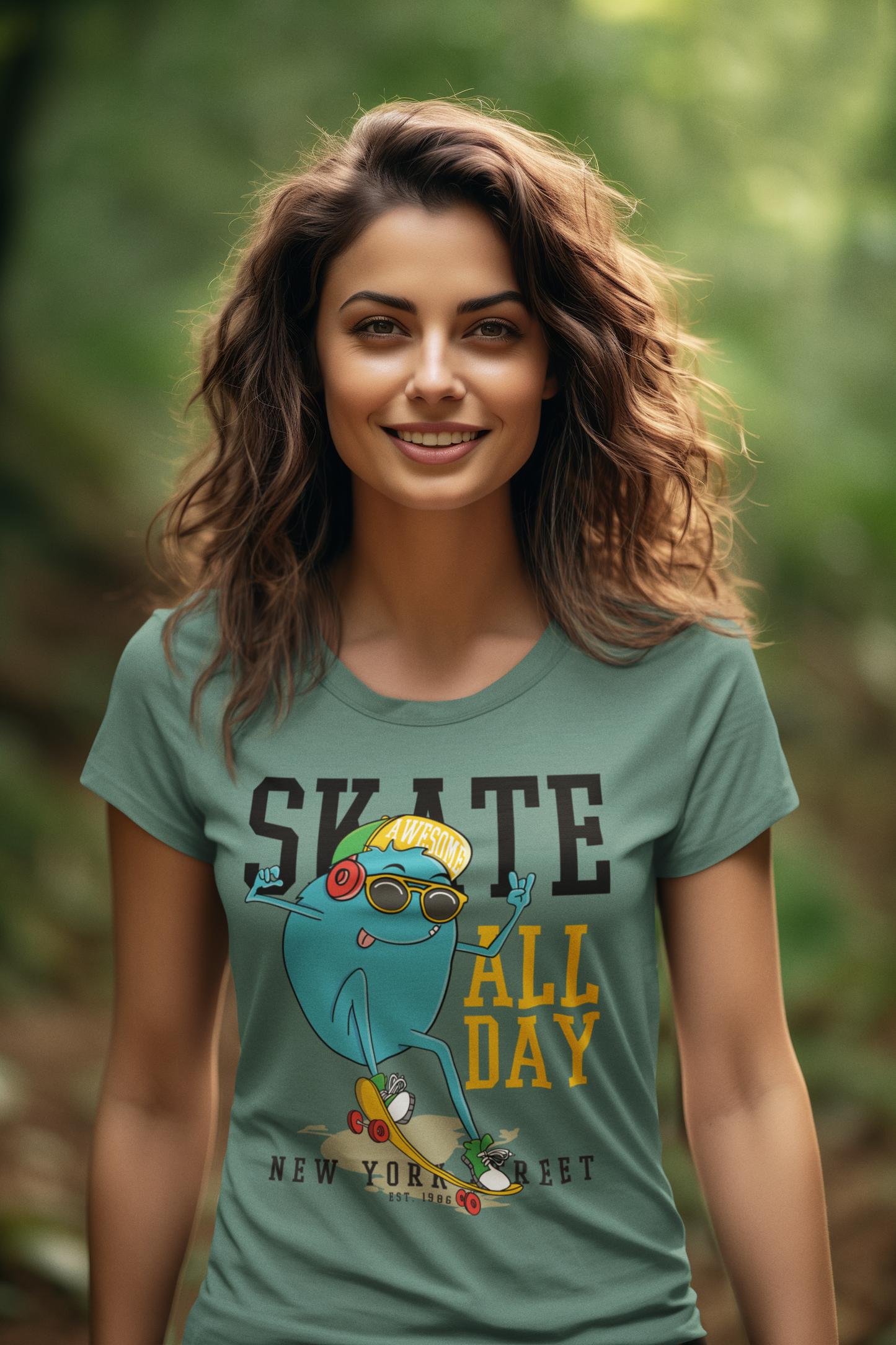 Skate all Day Monster New York Creator T-Shirt SK