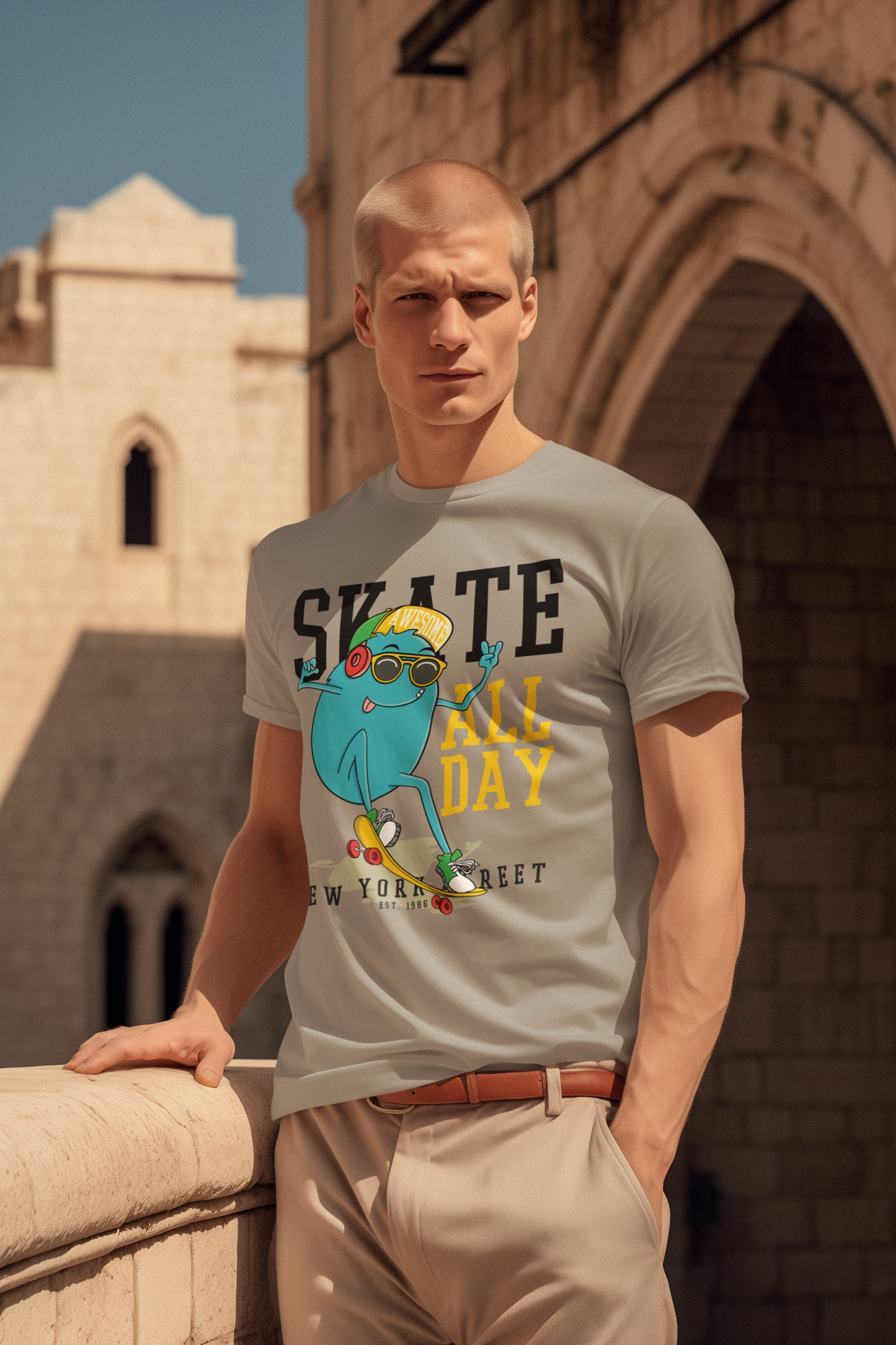 Skate all Day Monster New York Creator T-Shirt SK