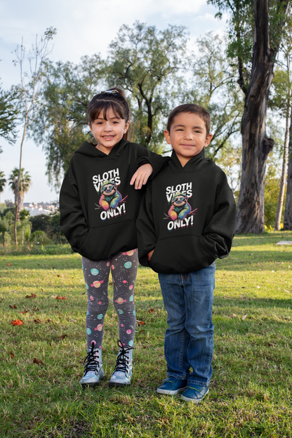 ¡Solo vibras de perezoso! Perezoso - Sudadera con capucha para niños, algodón orgánico de alta calidad - Mini Cruiser Hoodie 2.0 ST/St SH