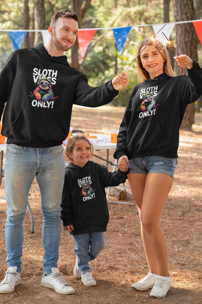 ¡Solo vibras de perezoso! Perezoso - Sudadera con capucha para niños, algodón orgánico de alta calidad - Mini Cruiser Hoodie 2.0 ST/St SH