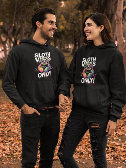 Sloth Vibes ONLY! Sloth - High-quality midweight fleece hoodie for unisex adults - Available worldwide - GL