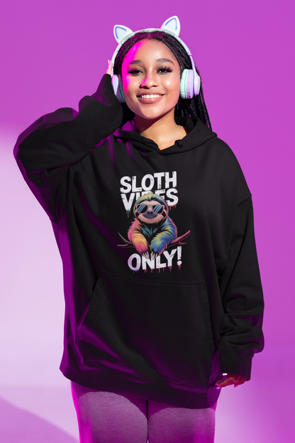 Sloth Vibes ONLY! Sloth - Slammer - Unisex Oversized Adult Organic Hoodie 2.0 SH