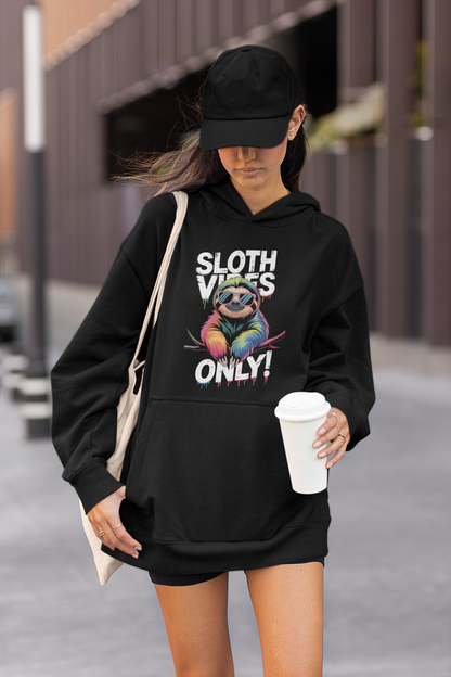 Sloth Vibes ONLY! Sloth - Slammer - Unisex Oversized Adult Organic Hoodie 2.0 SH
