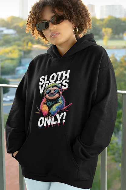 Sloth Vibes ONLY! Sloth - Slammer - Unisex Oversized Adult Organic Hoodie 2.0 SH