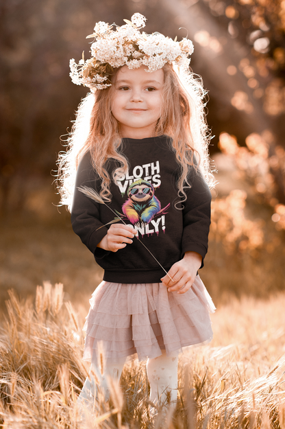 ¡Solo vibras de perezoso! Perezoso - Sudadera unisex para niños, algodón orgánico de alta calidad - Sudadera mini cambiador ST/St SH
