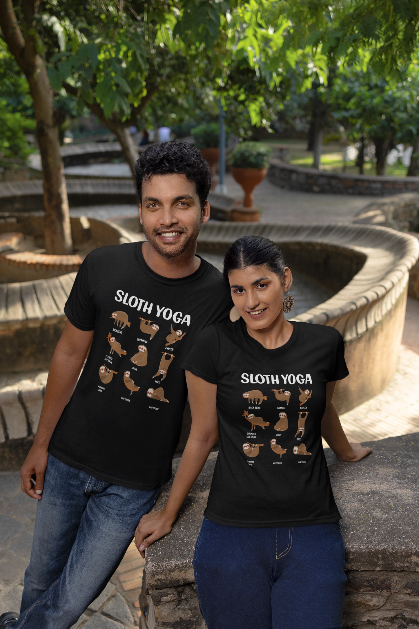 Sloth Yoga Faultier - Unisex Erwachsenen Bio Baumwolle Kurzarm Shirt Creator T-Shirt 2.0 ST/ST SH