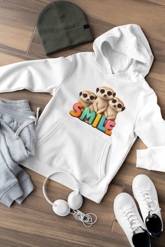 Smile Erdmännchen Kinder Hoodie Pullover Bio Baumwolle Hochwertig Langlebig - Mini Cruiser Hoodie 2.0 ST/ST SH