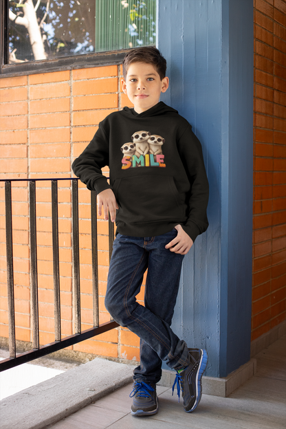 Smile Erdmännchen Kinder Hoodie Pullover Bio Baumwolle Hochwertig Langlebig - Mini Cruiser Hoodie 2.0 ST/ST SH
