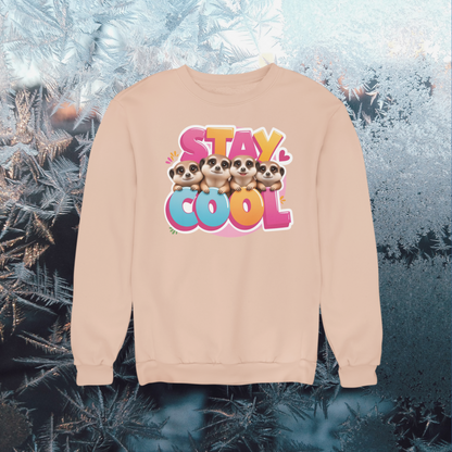 Stay Cool Erdmännchen Kinder Pullover Sweatshirt Bio Baumwolle Hochwertig Langlebig - Mini Changer Sweatshirt 2 ST/ST SH