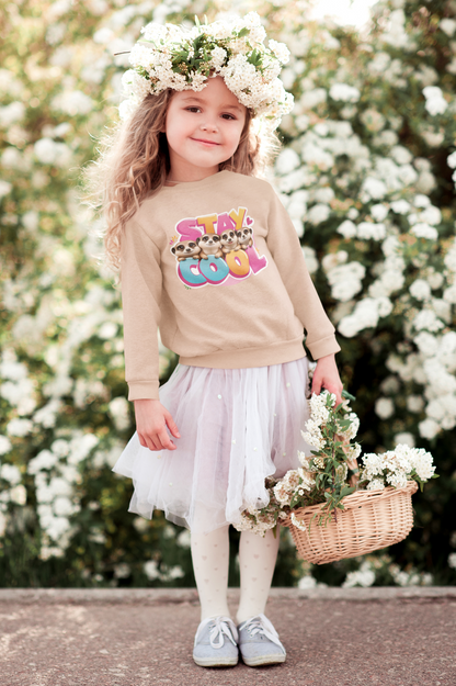 Stay Cool Erdmännchen Kinder Pullover Sweatshirt Bio Baumwolle Hochwertig Langlebig - Mini Changer Sweatshirt 2 ST/ST SH