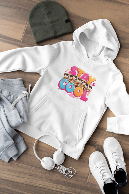 Stay Cool Erdmännchen - Hochwertiger Mittelschwerer Fleece-Hoodie für Jugendliche - Weltweit Verfügbar - GL