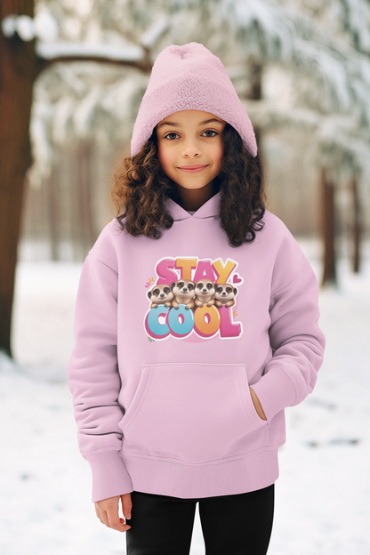 Stay Cool Erdmännchen - Hochwertiger Mittelschwerer Fleece-Hoodie für Jugendliche - Weltweit Verfügbar - GL