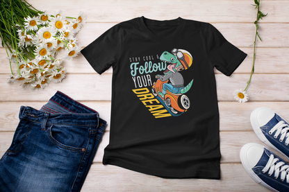Mantente fresco y sigue tu sueño - Camiseta de manga corta para niños, algodón orgánico, alta calidad, duradera - Camiseta Mini Creator 2.0 ST/ST SH