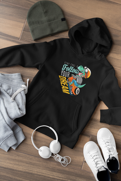 Stay cool and Follow your Dream Kinder Hoodie Pullover Bio Baumwolle Hochwertig Langlebig - Mini Cruiser Hoodie 2.0 ST/ST SH