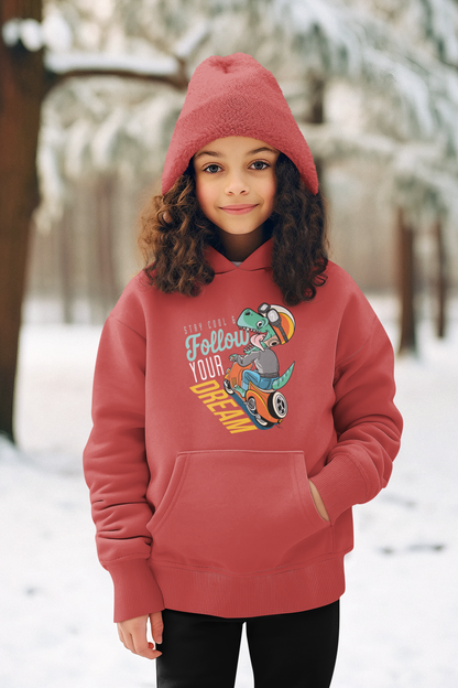 Stay cool and Follow your Dream Kinder Hoodie Pullover Bio Baumwolle Hochwertig Langlebig - Mini Cruiser Hoodie 2.0 ST/ST SH