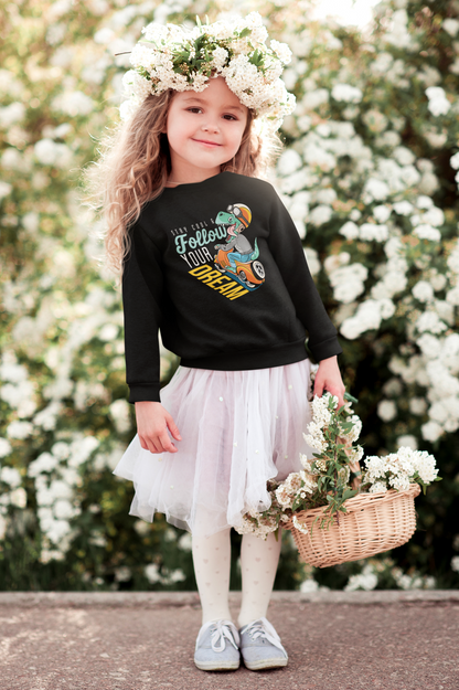Mantente fresco y persigue tus sueños. Sudadera infantil tipo jersey, algodón orgánico, alta calidad, duradera - Sudadera Mini Changer, 2 piezas.