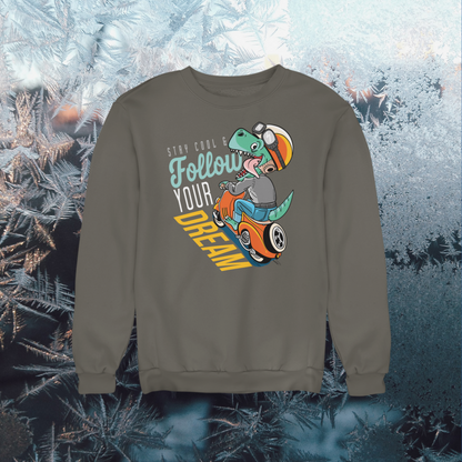Mantente fresco y persigue tus sueños. Sudadera infantil tipo jersey, algodón orgánico, alta calidad, duradera - Sudadera Mini Changer, 2 piezas.