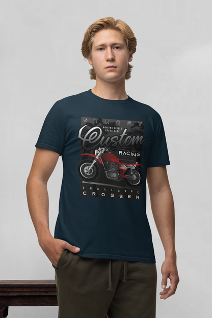Street Racing Custom Crosser - Camiseta unisex de manga corta de algodón orgánico para adultos Creator T-Shirt 2.0 ST/ST SH