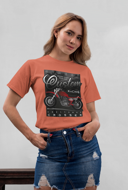 Street Racing Custom Crosser - Camiseta unisex de manga corta de algodón orgánico para adultos Creator T-Shirt 2.0 ST/ST SH