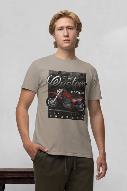 Street Racing Custom Crosser - Camiseta unisex de manga corta de algodón orgánico para adultos Creator T-Shirt 2.0 ST/ST SH