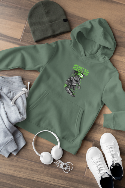 Streetwear Skate Rocket Kid - Hochwertiger Mittelschwerer Fleece-Hoodie für Jugendliche - Weltweit Verfügbar - GL
