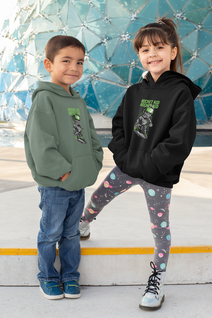 Streetwear Skate Rocket Kid - Hochwertiger Mittelschwerer Fleece-Hoodie für Jugendliche - Weltweit Verfügbar - GL