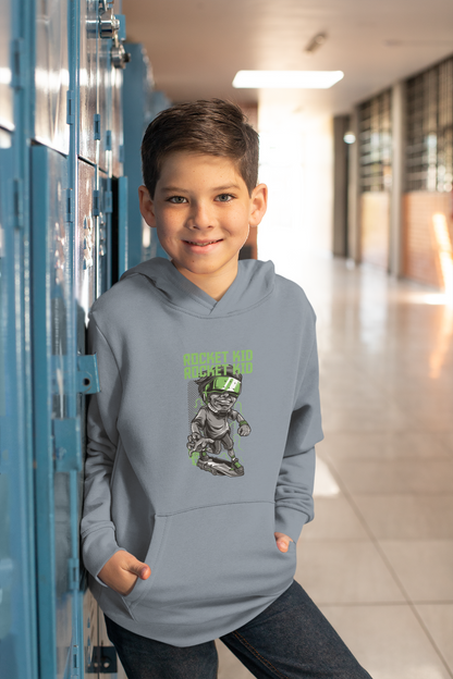 Streetwear Skate Rocket Kid - Hochwertiger Mittelschwerer Fleece-Hoodie für Jugendliche - Weltweit Verfügbar - GL