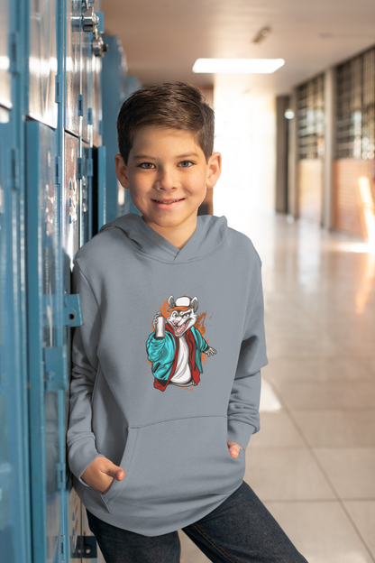 Streetwear Street Art Graffiti - Hochwertiger Mittelschwerer Fleece-Hoodie für Jugendliche - Weltweit Verfügbar - GL