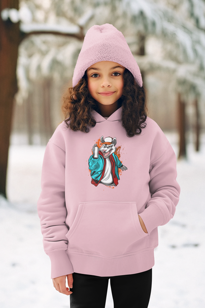 Streetwear Street Art Graffiti - Hochwertiger Mittelschwerer Fleece-Hoodie für Jugendliche - Weltweit Verfügbar - GL