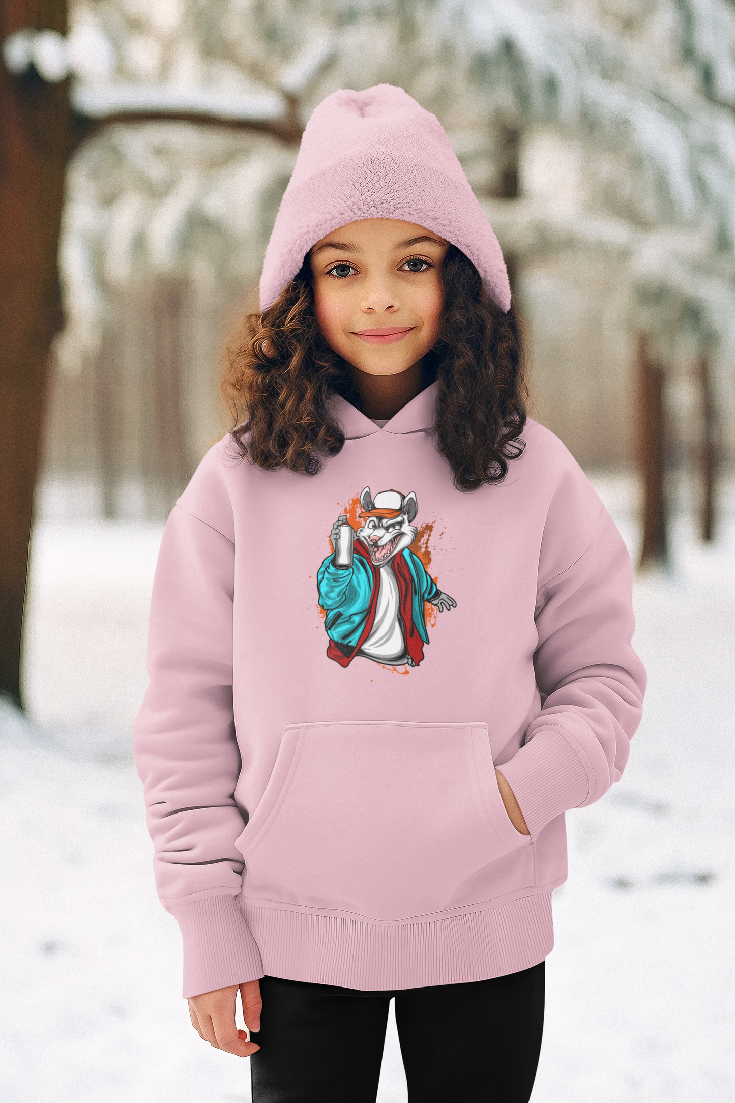 Kinder Hoodie Pullover Bio Baumwolle Hochwertig Langlebig - Streetwear Street Art Graffiti - Mini Cruiser Hoodie 2.0 ST/ST SH