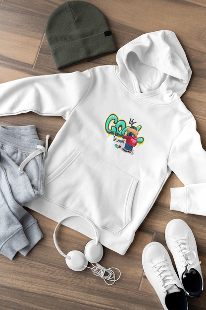 Streetwear Street Art Teddy COOL #young - Hochwertiger Mittelschwerer Fleece-Hoodie für Jugendliche - Weltweit Verfügbar - GL