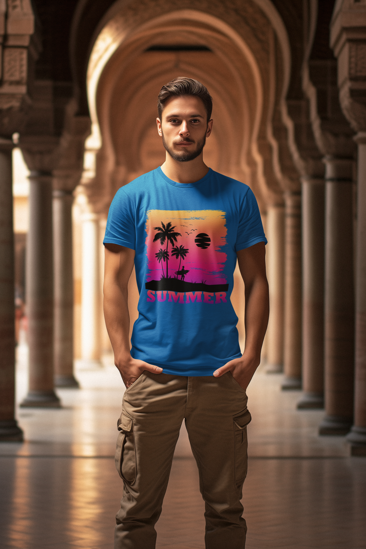 Camiseta Summer Sunset Surfer Creator