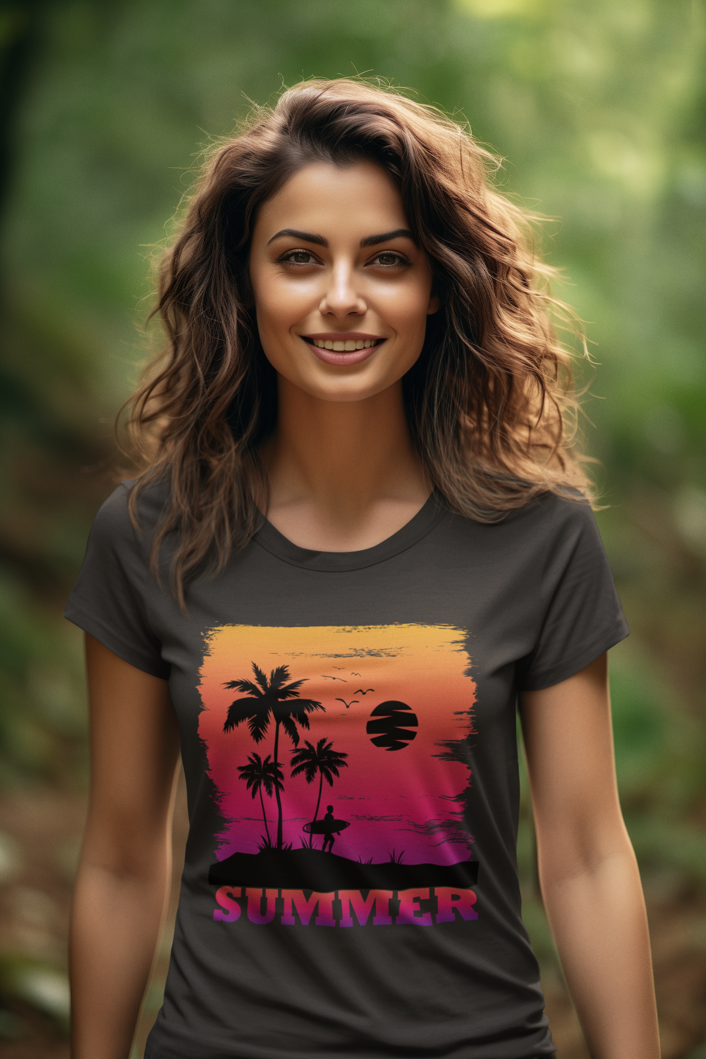 Camiseta Summer Sunset Surfer Creator