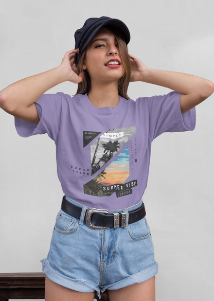 Summer Vibe Forever - Camiseta unisex de manga corta de algodón orgánico para adultos Creator T-Shirt 2.0 ST/ST SH