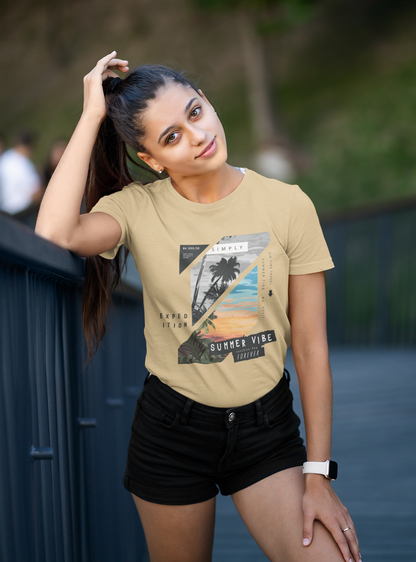 Summer Vibe Forever - Camiseta unisex de manga corta de algodón orgánico para adultos Creator T-Shirt 2.0 ST/ST SH
