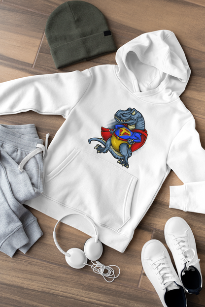 Super T-Rex Dinosaurier Kinder Hoodie Pullover Bio Baumwolle Hochwertig Langlebig - Mini Cruiser Hoodie 2.0 ST/ST SH
