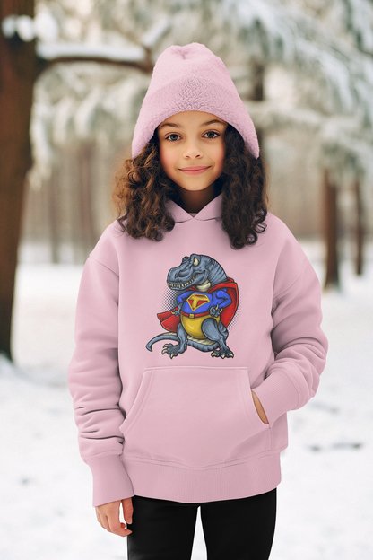Super T-Rex Dinosaurier Kinder Hoodie Pullover Bio Baumwolle Hochwertig Langlebig - Mini Cruiser Hoodie 2.0 ST/ST SH