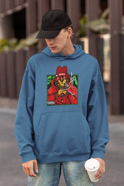 Supreme Streetwear Frontside - Slammer Bio Oversized Unisex Hoodie Erwachsenen SH