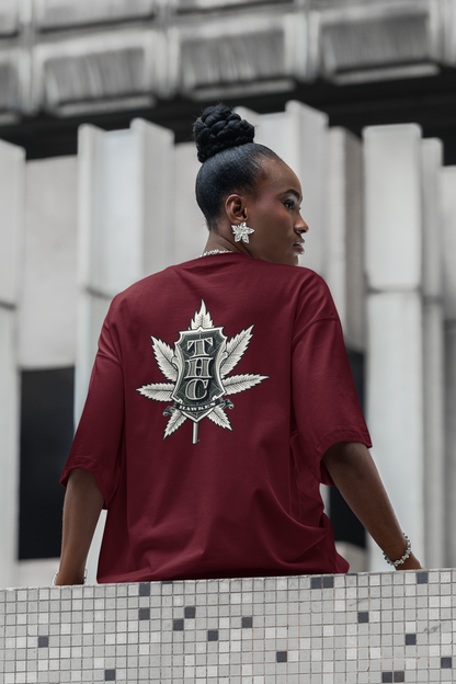 THC Streetwear Backprint - Freestyler Bio Oversized Unisex T-Shirt Erwachsenen SH