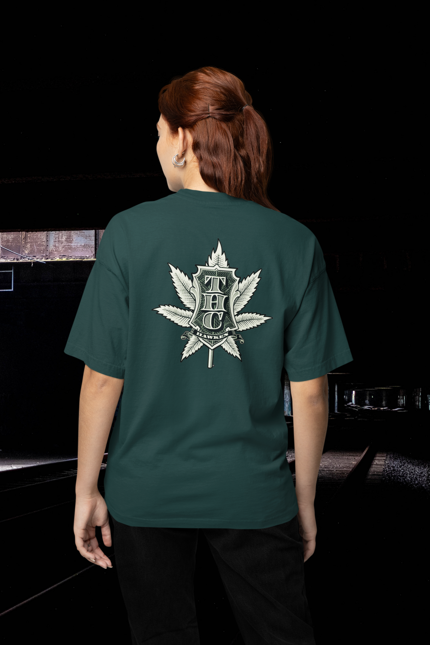 THC Streetwear Backprint - Freestyler Bio Oversized Unisex T-Shirt Erwachsenen SH