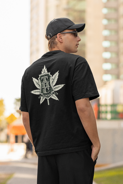 THC Streetwear Backprint - Freestyler Bio Oversized Unisex T-Shirt Erwachsenen SH