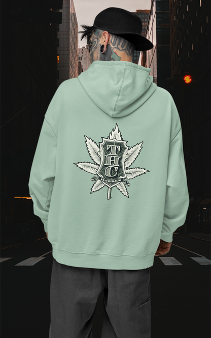 THC Streetwear Backside - Slammer Bio Oversized Unisex Hoodie Erwachsenen SH