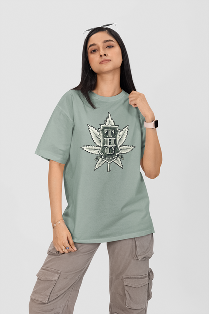 THC Streetwear Frontprint - Freestyler Bio Oversized Unisex T-Shirt Erwachsenen SH