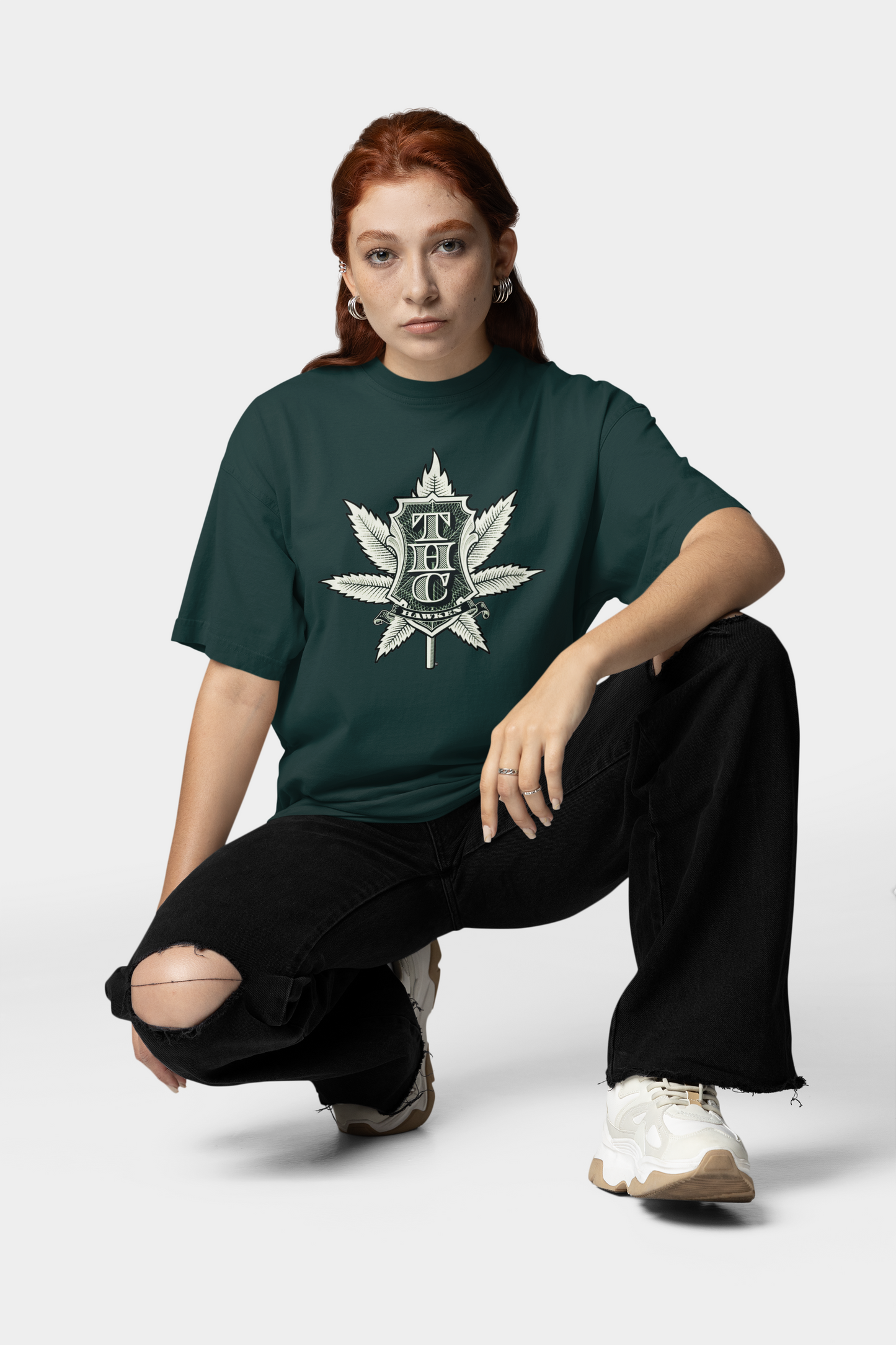 THC Streetwear Frontprint - Freestyler Bio Oversized Unisex T-Shirt Erwachsenen SH