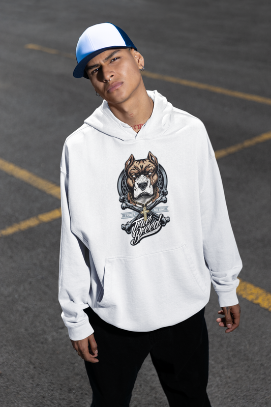 TRUE BREED NO TRUST Streetwear Frontside - Slammer Bio Oversized Unisex Hoodie Erwachsenen SH