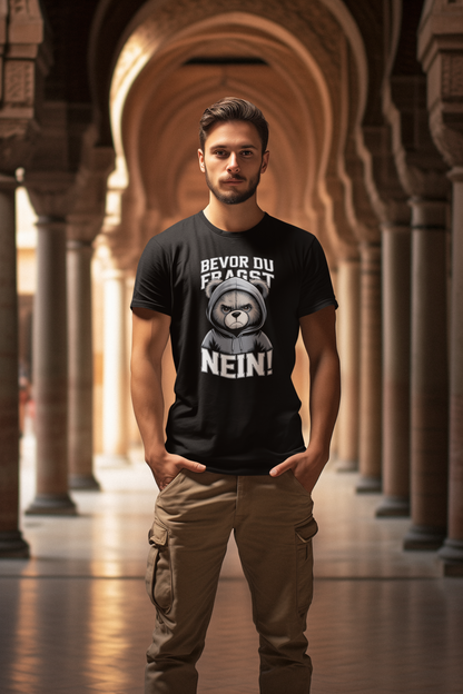 Teddy Bear Before you ask - No! Unisex Adult Organic Cotton Short Sleeve Shirt Creator T-Shirt 2.0 ST/ST SH